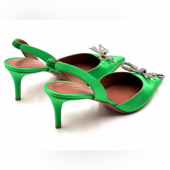 AMINA MUADDI LEATHER HEELS main image 4